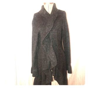 Style & co ruffle sweater wrap gray XL NWT